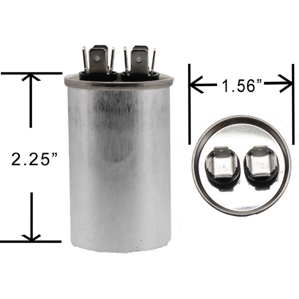 CPT1125 CPT01125 - ClimaTek 10 uf MFD 370 Volt Capacitor Fits Trane American Standard