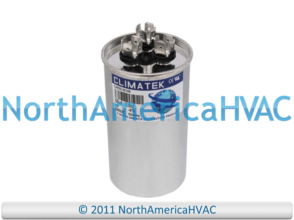 Climatek Motor Run Capacitor 50+7.5 uF MFD 440 Volt Round Fits ICP Heil 1172292