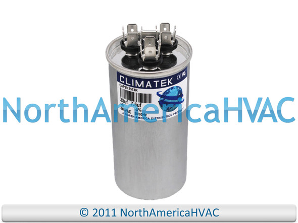 Climatek Run Capacitor 35+7.5 uF 440 Volt Round Fits Amrad RA2000/37(356+755)