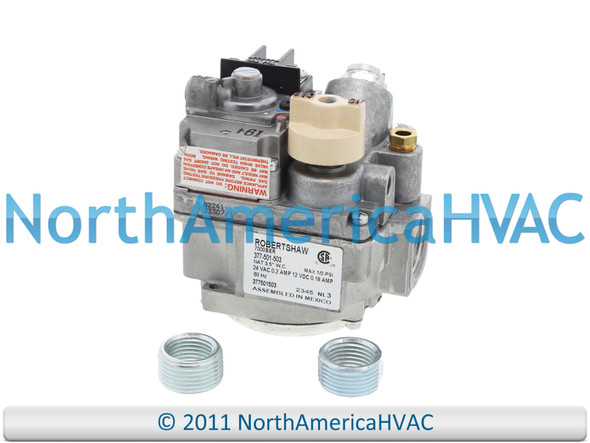 This is a new Furnace Gas Valve. The gas valve is made by Robertshaw. Furnace Gas Valve Replaces Carrier Bryant Payne 440502566 EF33CB243 EF53CH241 440502566 EF33CB243 EF53CH241 Furnace Heater Gas Valve Shut-off Slow Fast Opening Pilot Spark Hot Surface Ignition Repair Part