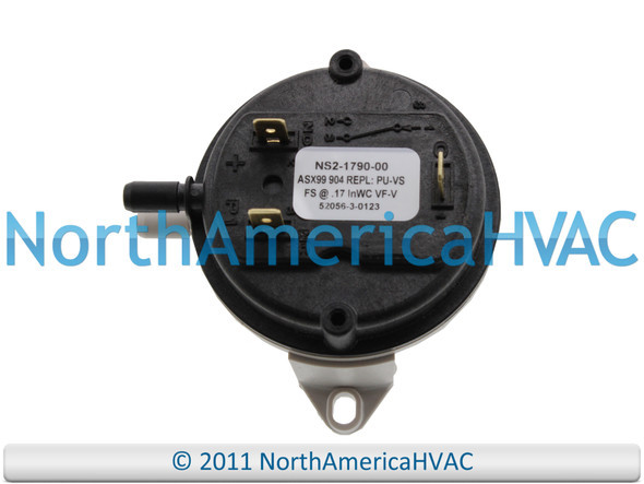 NS2-1790-00 Furnace Air Pressure Switch Vent Venter Vacuum Suction Repair Part