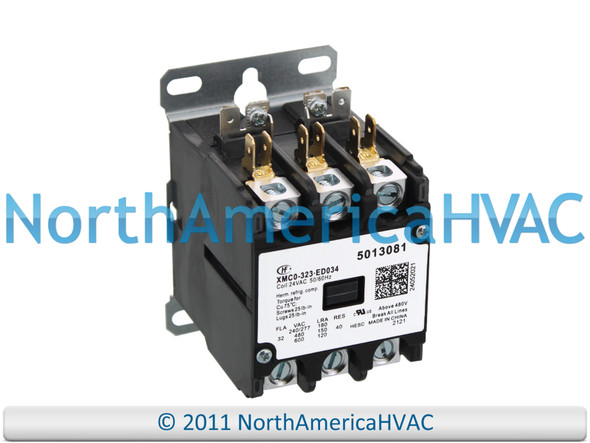 XMCO-323-ED034 A/C AC Air Conditioner Condenser Contactor Relay Pole Amp Sealed Open Contacts Single Double Tripple Coil Voltage VAC 24 110 220 Repair Part