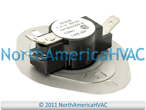 HH18HV205 Furnace Heater Gas Limit Switch Snap Disc Safety Temperature Repair Part