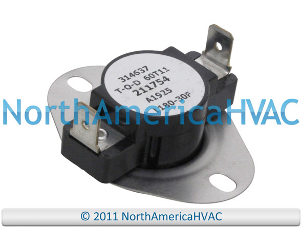 RZ211754 211754 Furnace Heater Gas Limit Switch Snap Disc Safety Temperature Repair Part