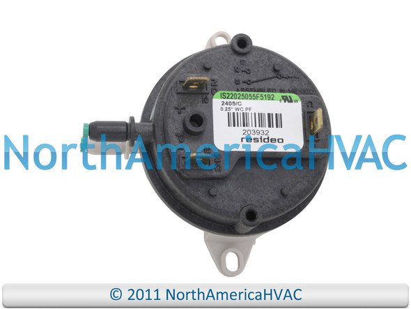 RZ203932 203932 Furnace Air Pressure Switch Vent Venter Vacuum Suction Repair Part