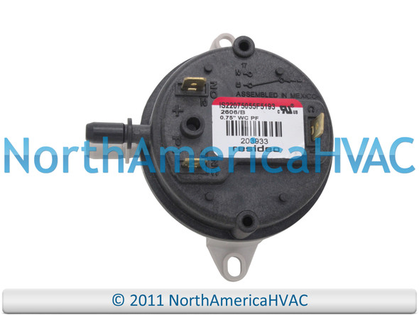 RZ203933 203933 Furnace Air Pressure Switch Vent Venter Vacuum Suction Repair Part