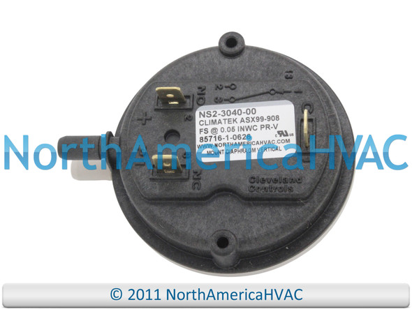 ASX99 908 Furnace Air Pressure Switch Vent Venter Vacuum Suction Repair Part
