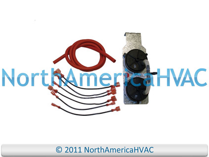 Rheem OEM Furnace Replacement Air Pressure Switch - Black Push Button Design