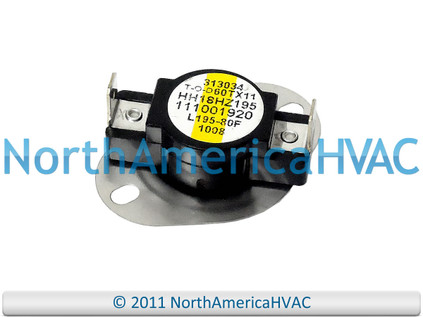 OEM Carrier Bryant Payne Limit Switch L195-80F Replaces HH18HZ195