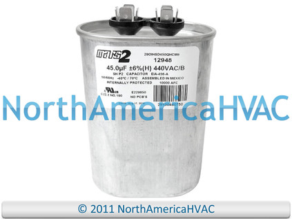 マース Jard Mars Mars2 Oval Run Capacitor 45 uf MFD 440 volt 12948