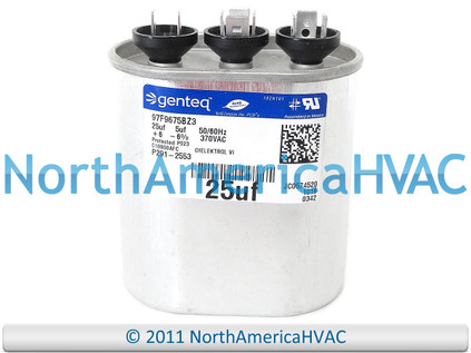 7.5 UF MFD 370V Run Capacitor - Replaces Lennox, Armstrong, Ducane HVAC Parts 22W79 22W7901
