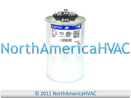 Capcom GE Genteq Capacitor Dual Run Round 60/5 uf MFD 370