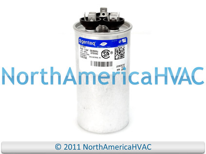 Capcom GE Genteq Capacitor Dual Run Round 45/7.5 uf 370 volt