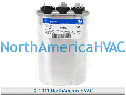 Capcom GE Genteq Capacitor Oval 25/5 uf MFD 440 volt Z97F9730