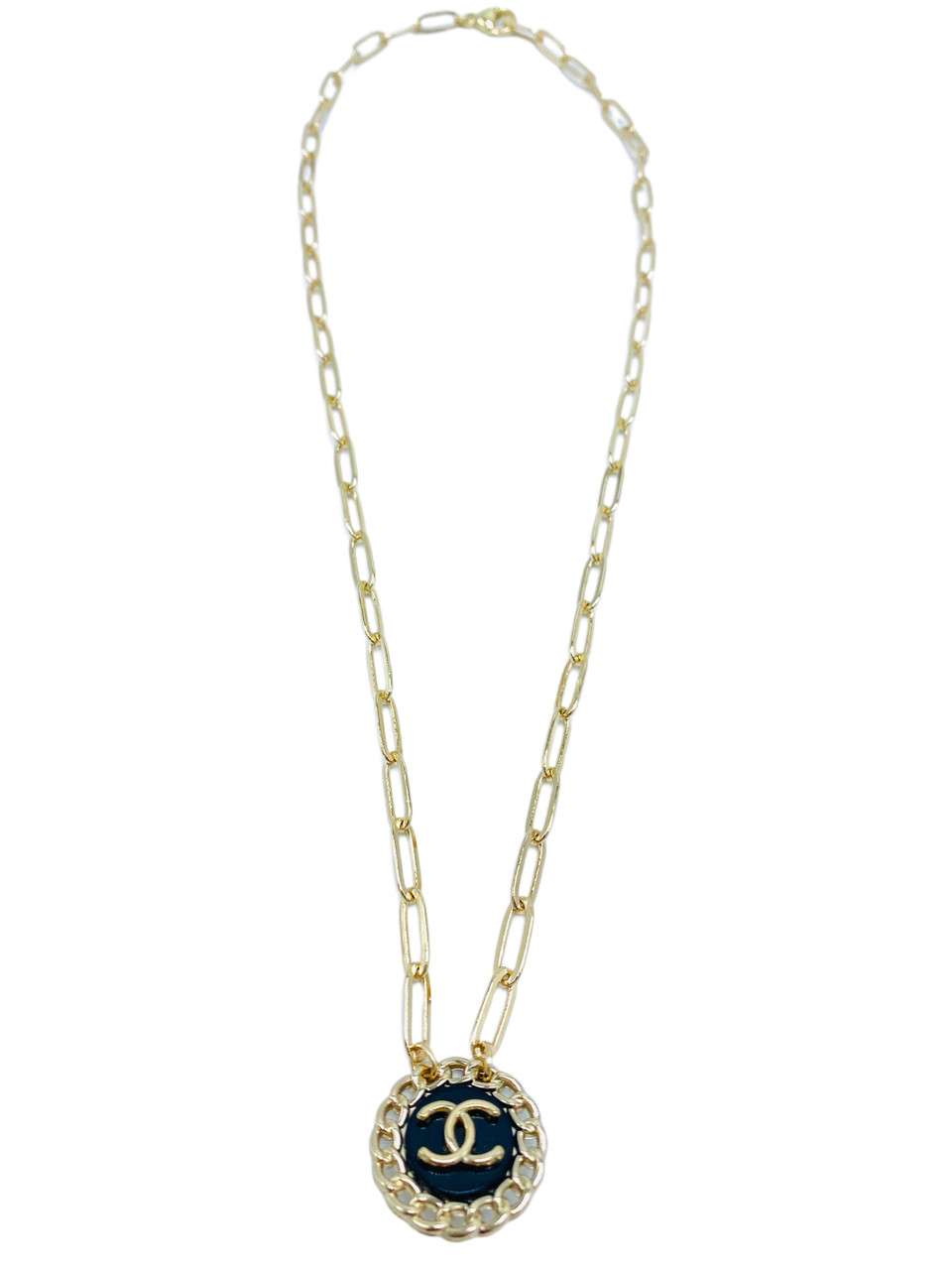 Vintage Chanel Button Necklace - G. Spinelli