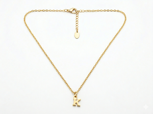 Short Initial Necklace
