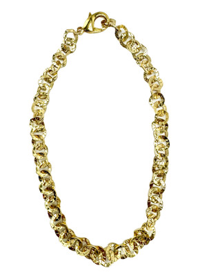 Gold Washer Chain Short Necklace