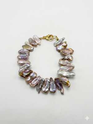 Natural Biwa Pearl Bracelet
