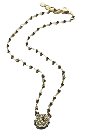 Pyrite and Coin Necklace III