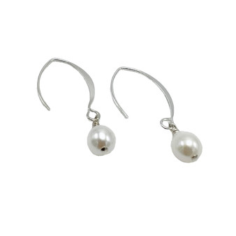 Silver or Gold Ear Wires with Baroque Pearls