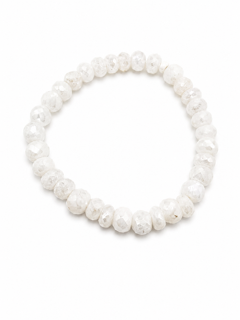 White Quartz Stretch Bracelet