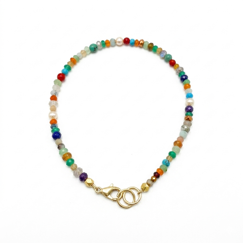 Bright Multicolor Gemstone Bracelet