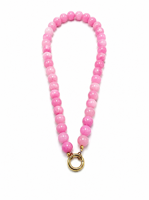 Pink Jade Necklace 