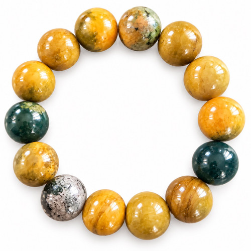 Natural Ocean Jasper Stretch Bracelet