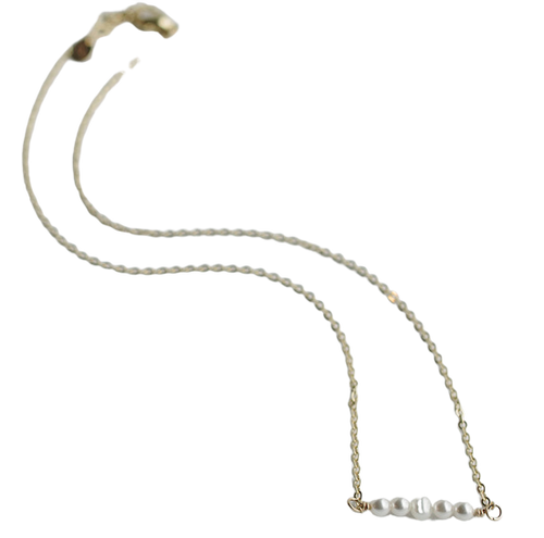 Delicate White Freshwater Pearl Necklace