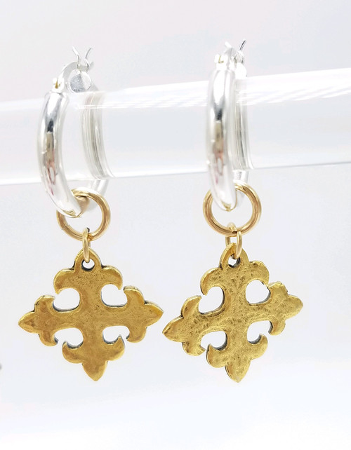 Gold Cross Charms 