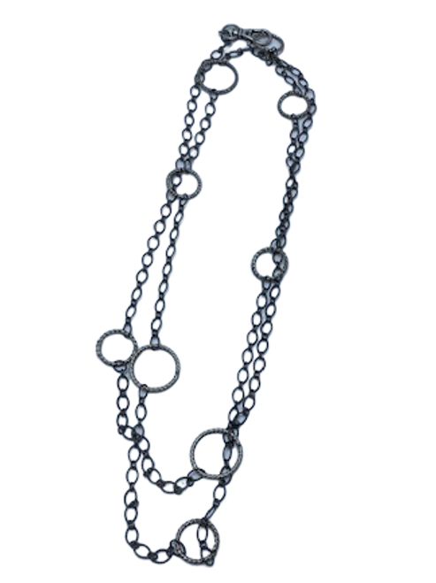  Long Silver Necklace