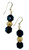 Black Onyx and Gold Earrings