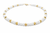 Moonstone and Gold Disc Short Necklace