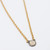 Short Gold Filled Chain and Coin Necklace