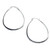 Sterling or Vermeil Irregular Shaped Hoop