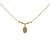 Modern Mary Dangle Charn Vermeil Necklace