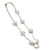 Baroque Pearl and Sterling and Gold Filled Chain Short Necklace