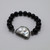 Black Onyx and Pearl with CZ Stretch Bracelet