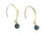 Gold Filled or Sterling Hook with Labradorite Earring