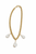Gold Necklace with Baroque Pearls