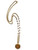 Moonstone and Gold Chain with Hand Wired Moonstone and French Pendant