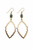 Gold Moroccan  Drop with Gold Encased Labradorite Earrings