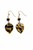 Pyrite and Brass Earring