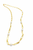 Long Gold Filled Paper Clip Chain with White Freshwater Pearls
