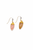 Gold Pink Quartz Earrings