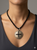 Black Spinel with Black Crystal Cross Necklace