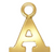 Gold Filled Letter A