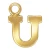 Gold Filled Letter U
