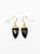 Black Onyx and Gold Earring