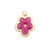 Pink and Gold Flower Pendant